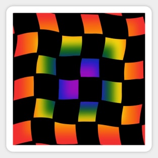 Checker Board - Gay Pride Sticker